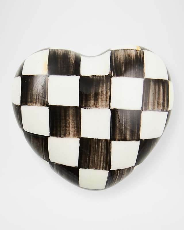 Courtly Check Heart Knob